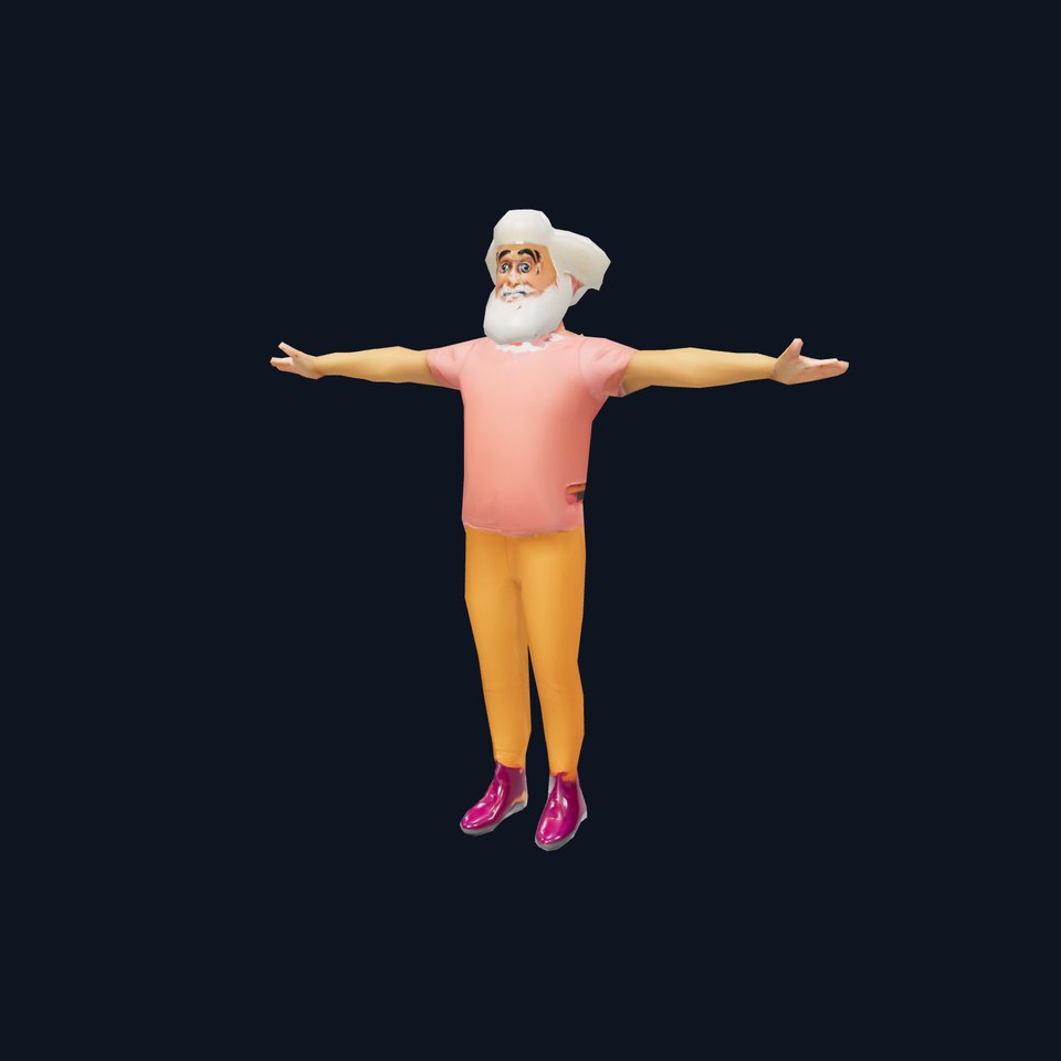 Vibrant Elderly Character model pack